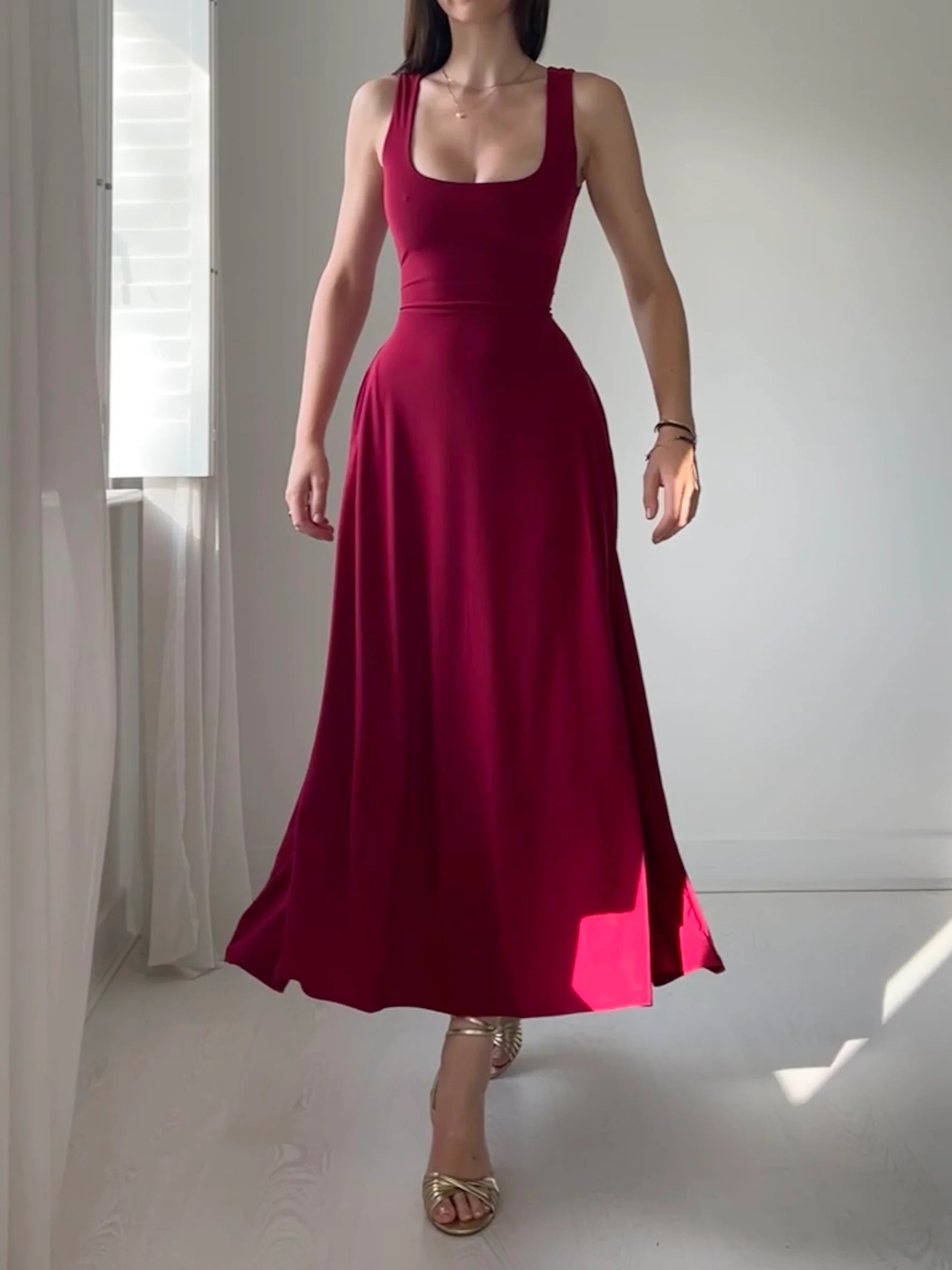 Reversible Cinch Maxi Dress
