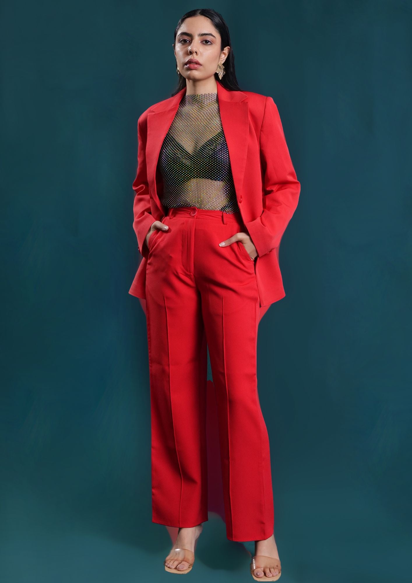 The Vivid Red Co-ord Set