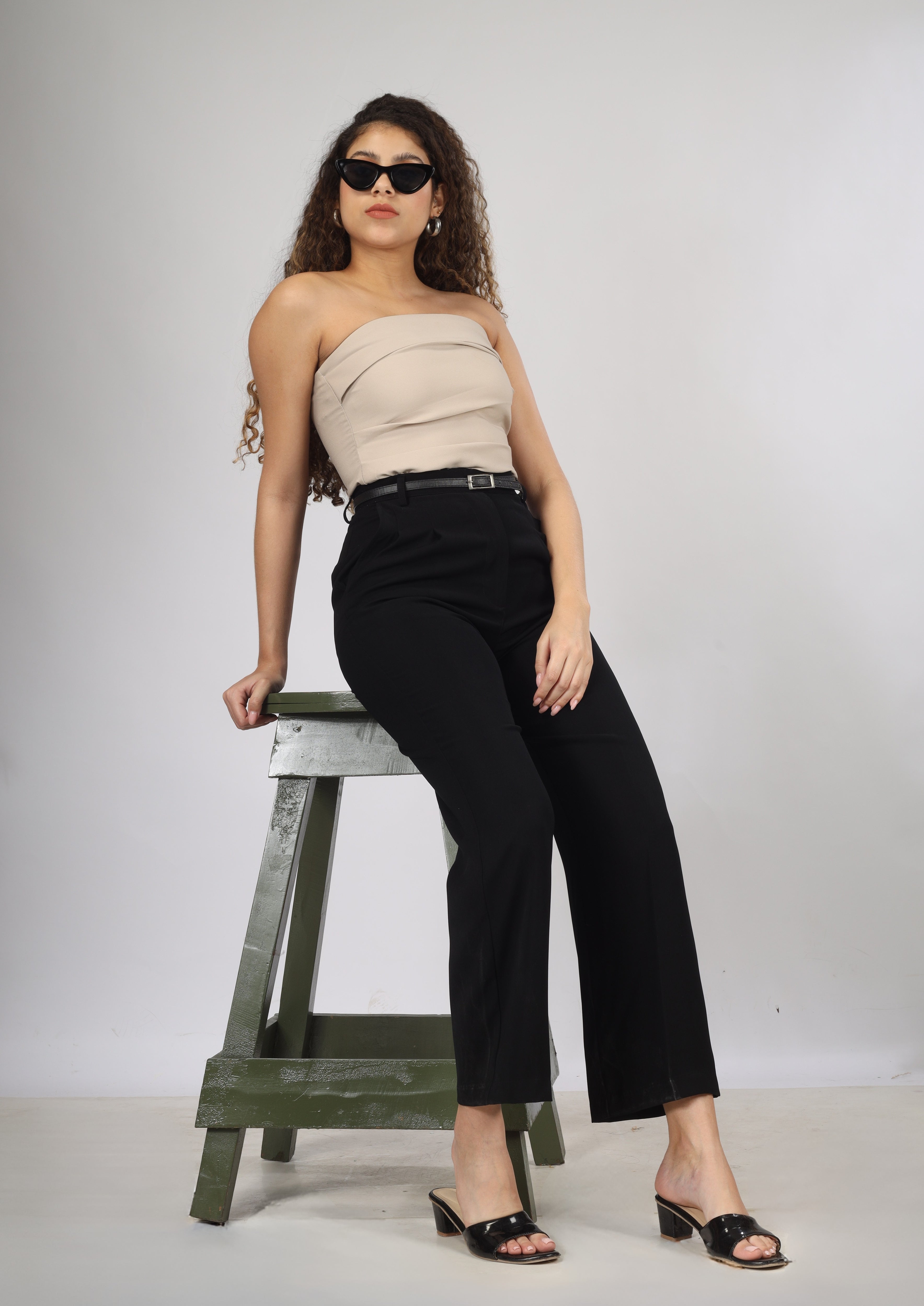 Premium Signature Wide Leg Trousers