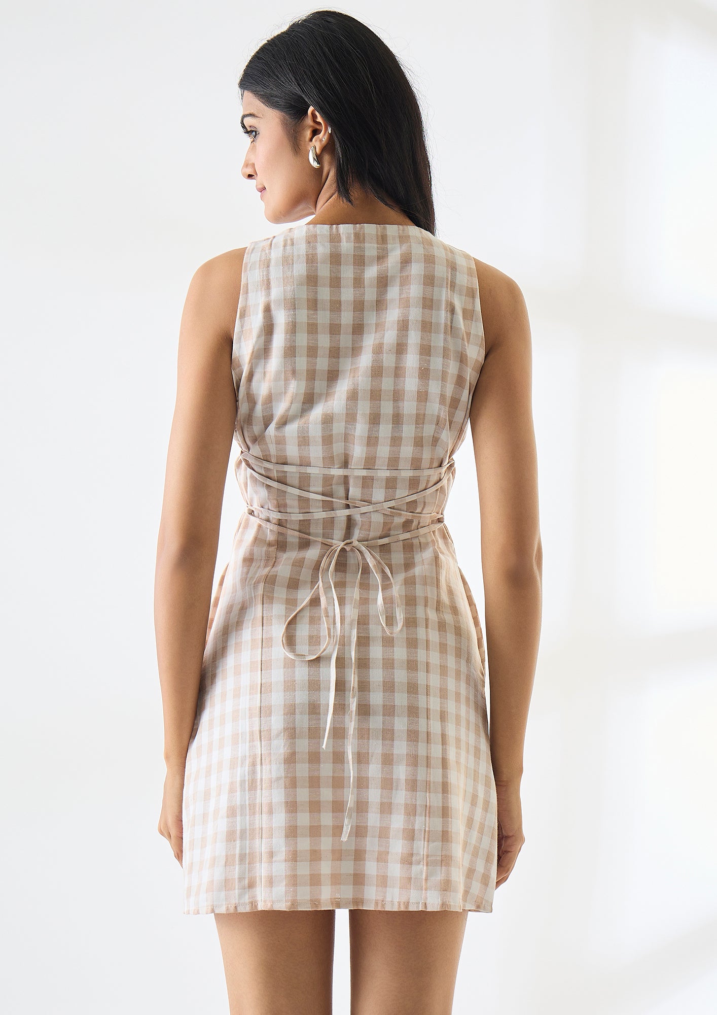 Mini Gingham Dress