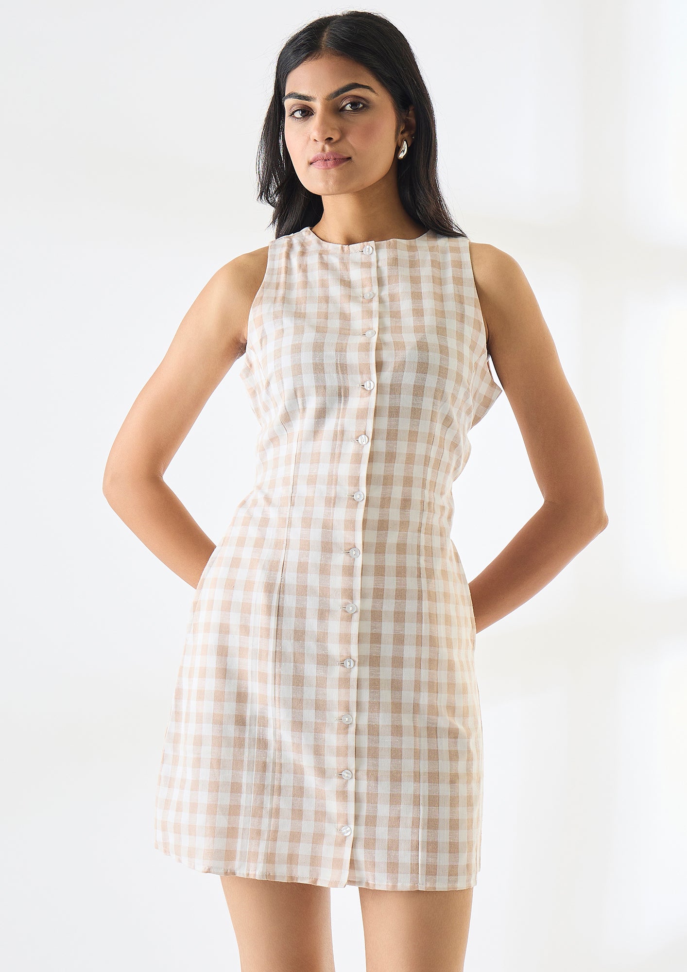 Mini Gingham Dress