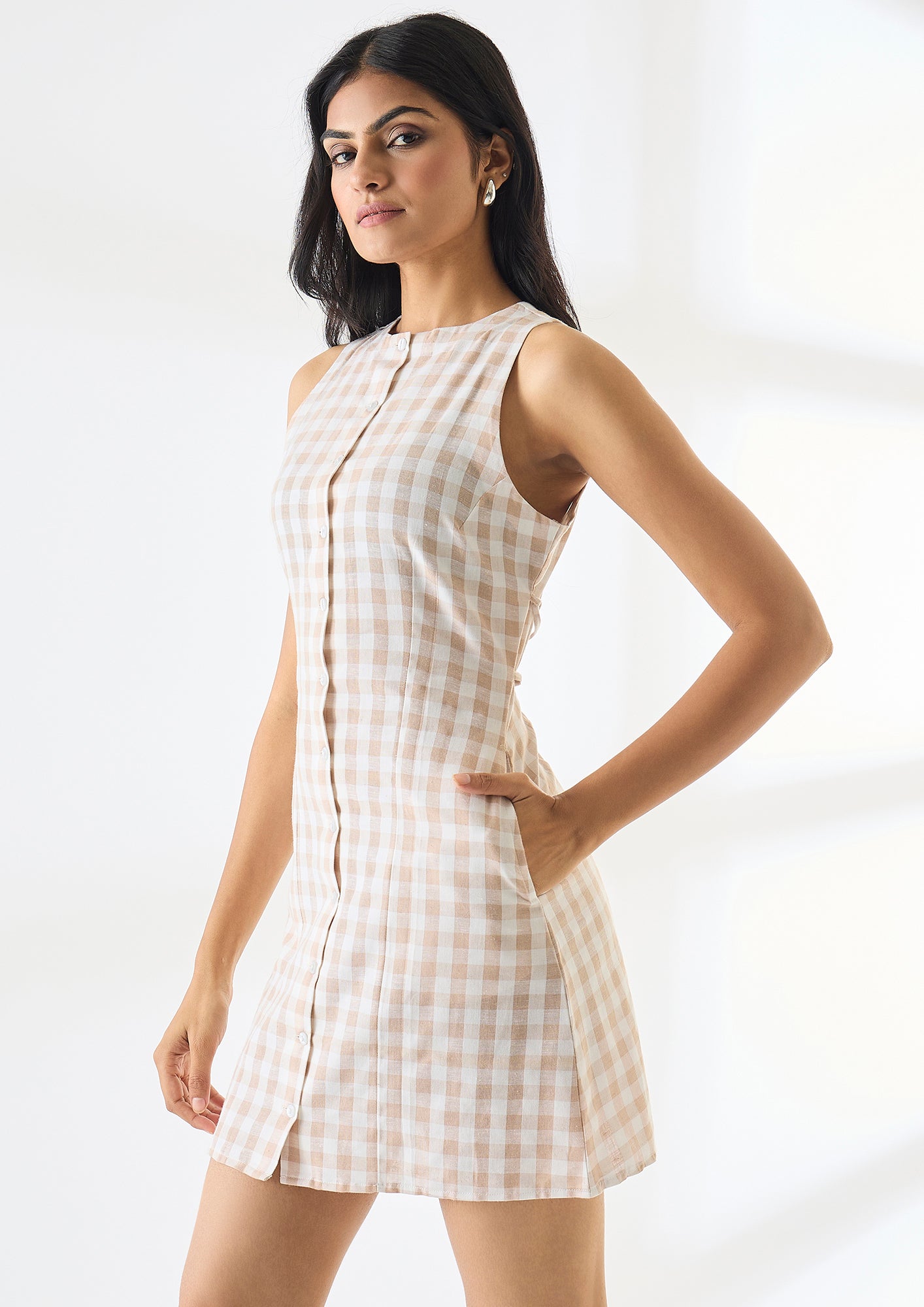 Mini Gingham Dress