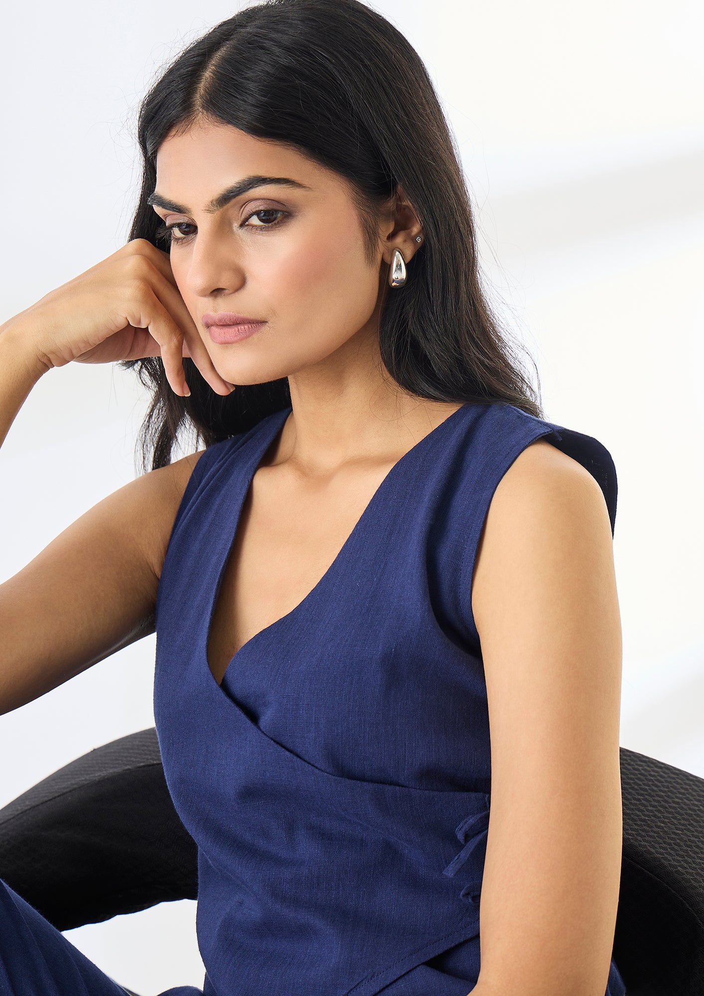 Indigo Wrap Co-ord Set