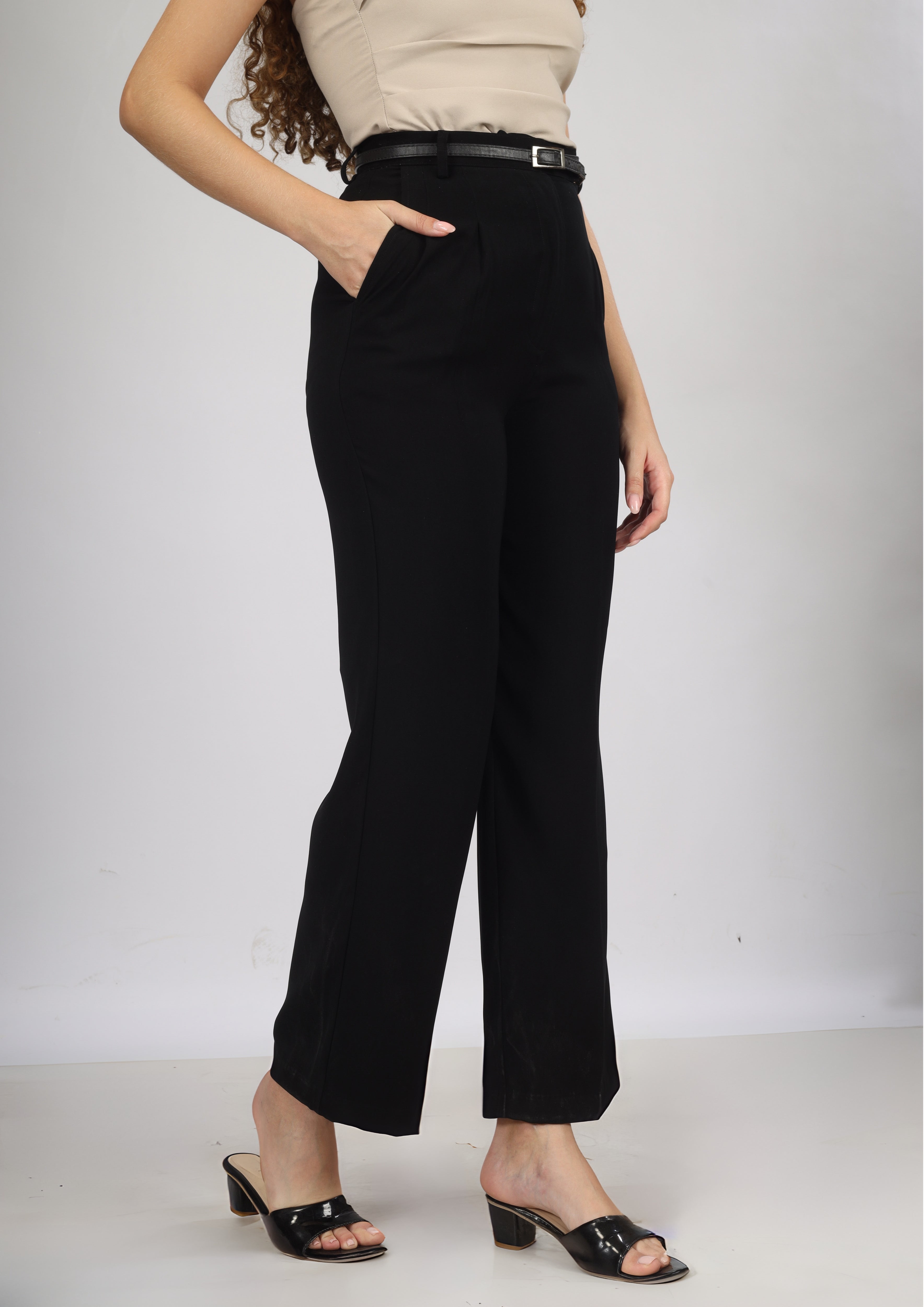 Premium Signature Wide Leg Trousers