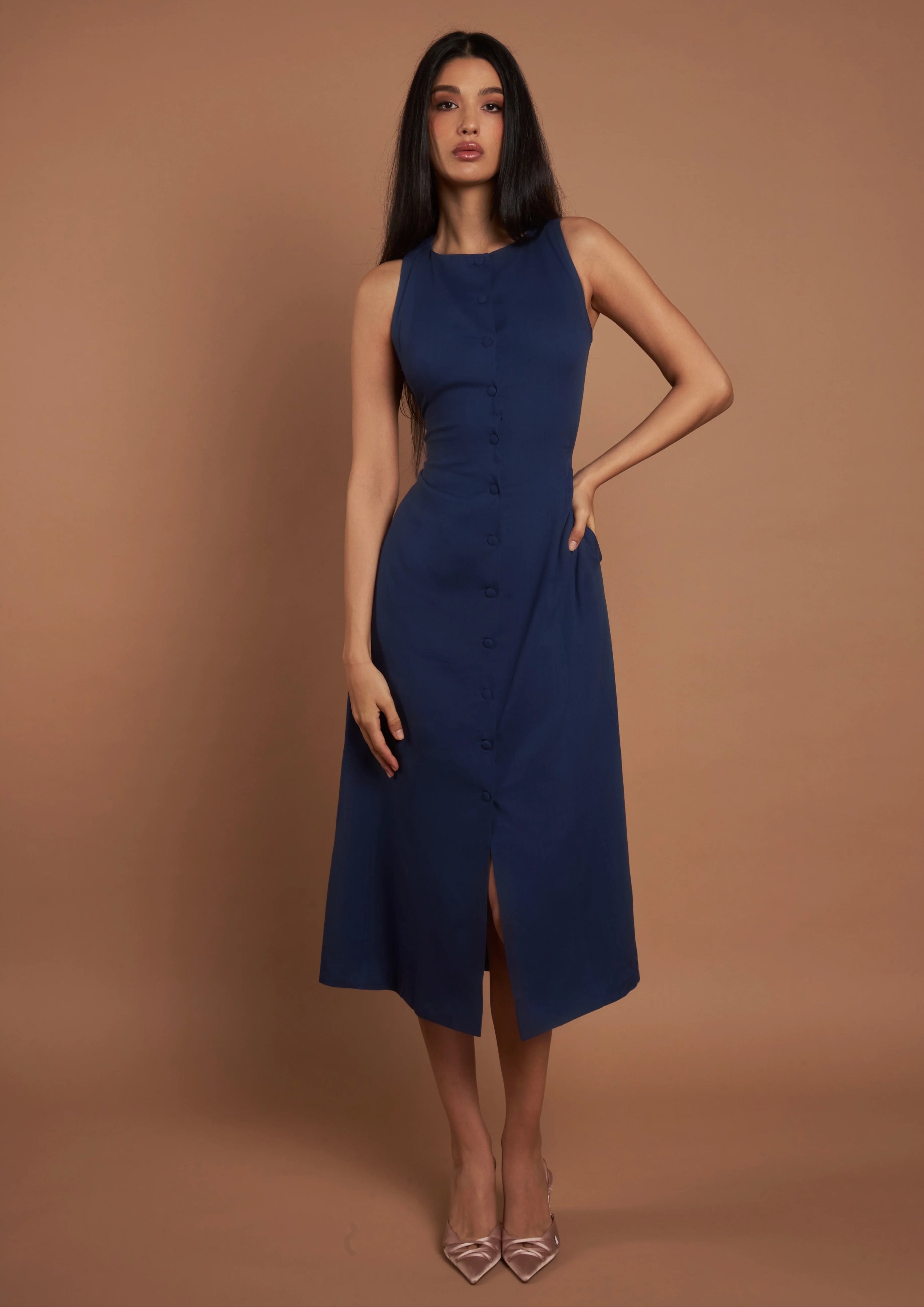 A-line Linen Dress