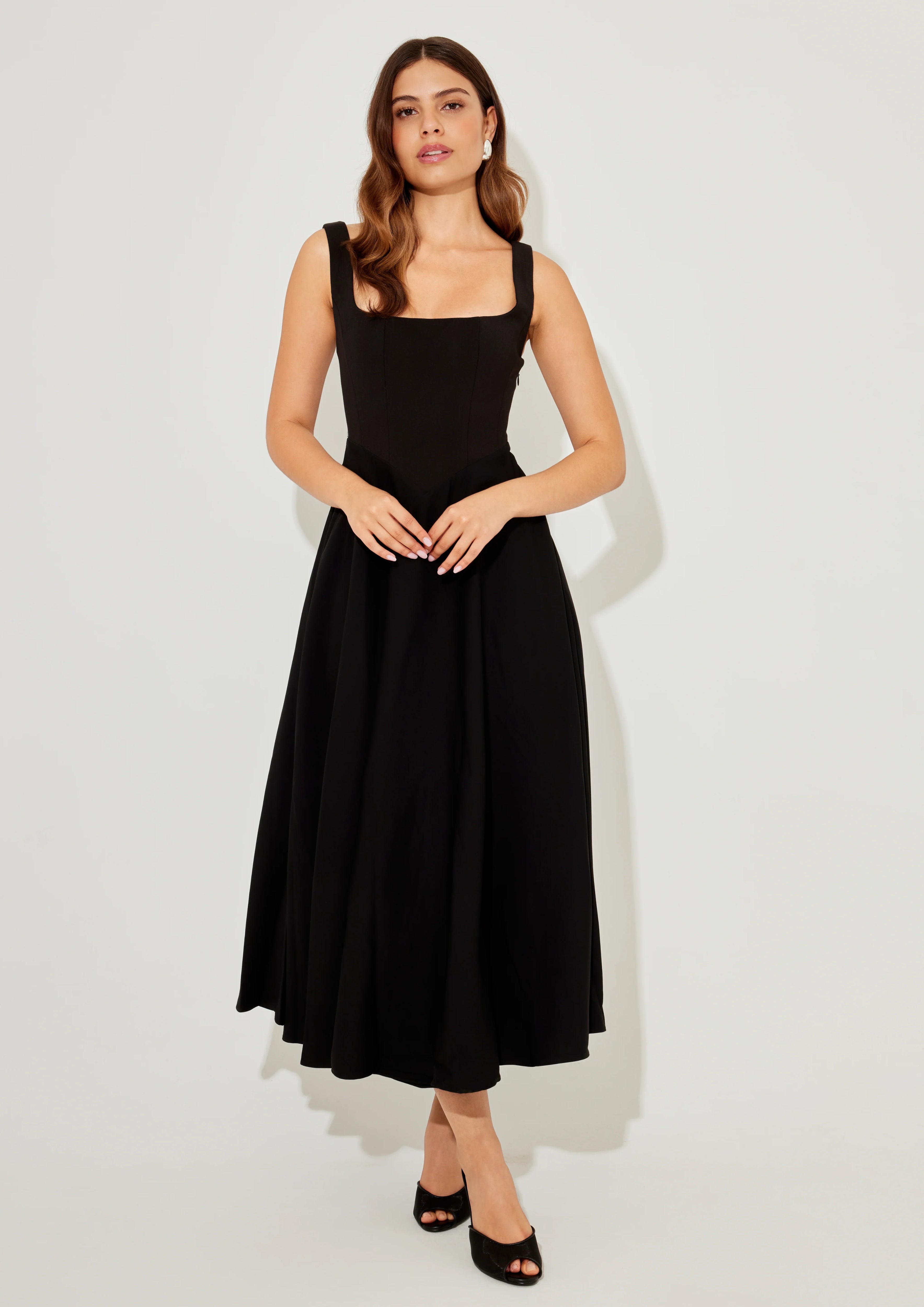 The Flare Midi Dress