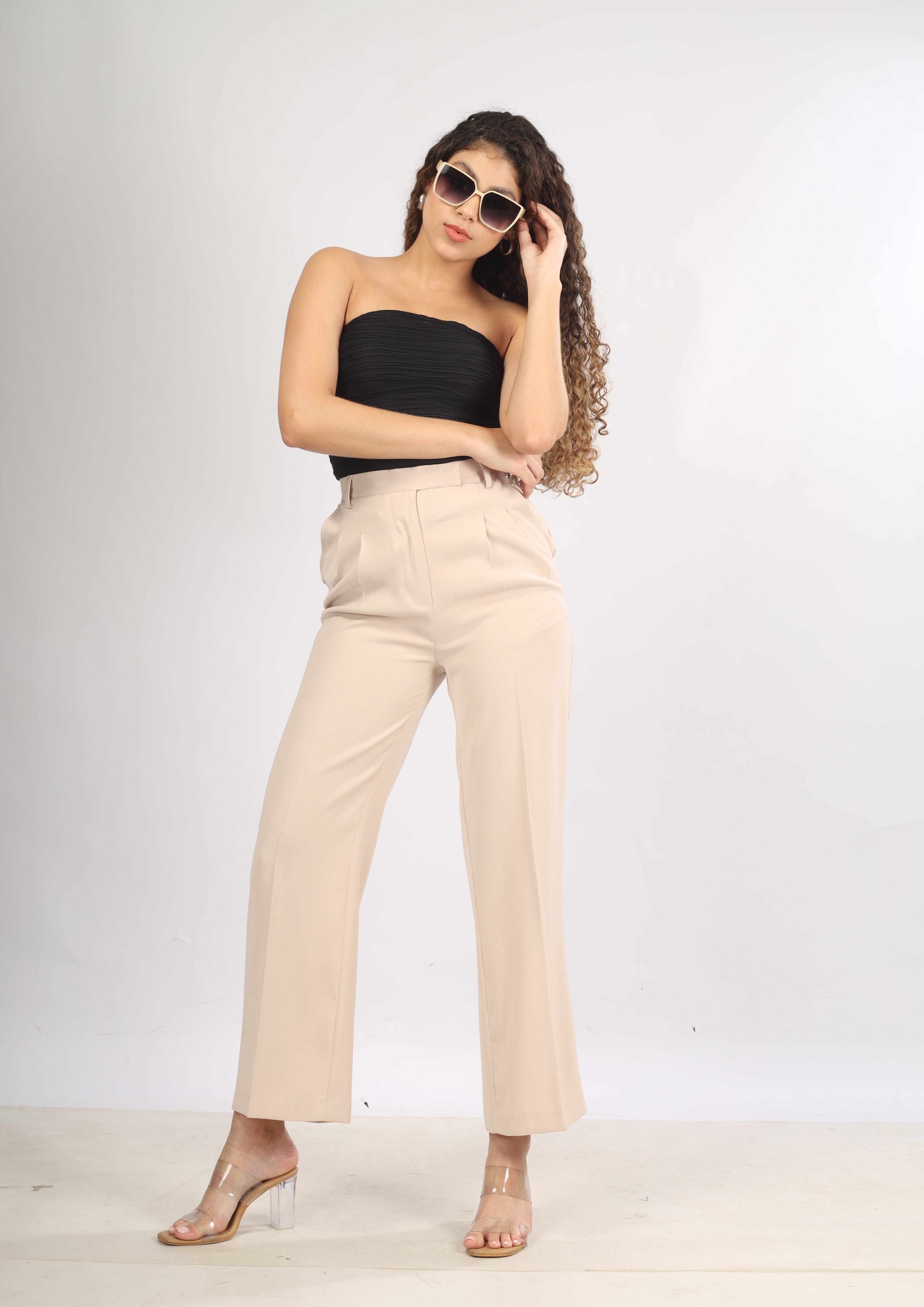 Premium Signature Wide Leg Trousers