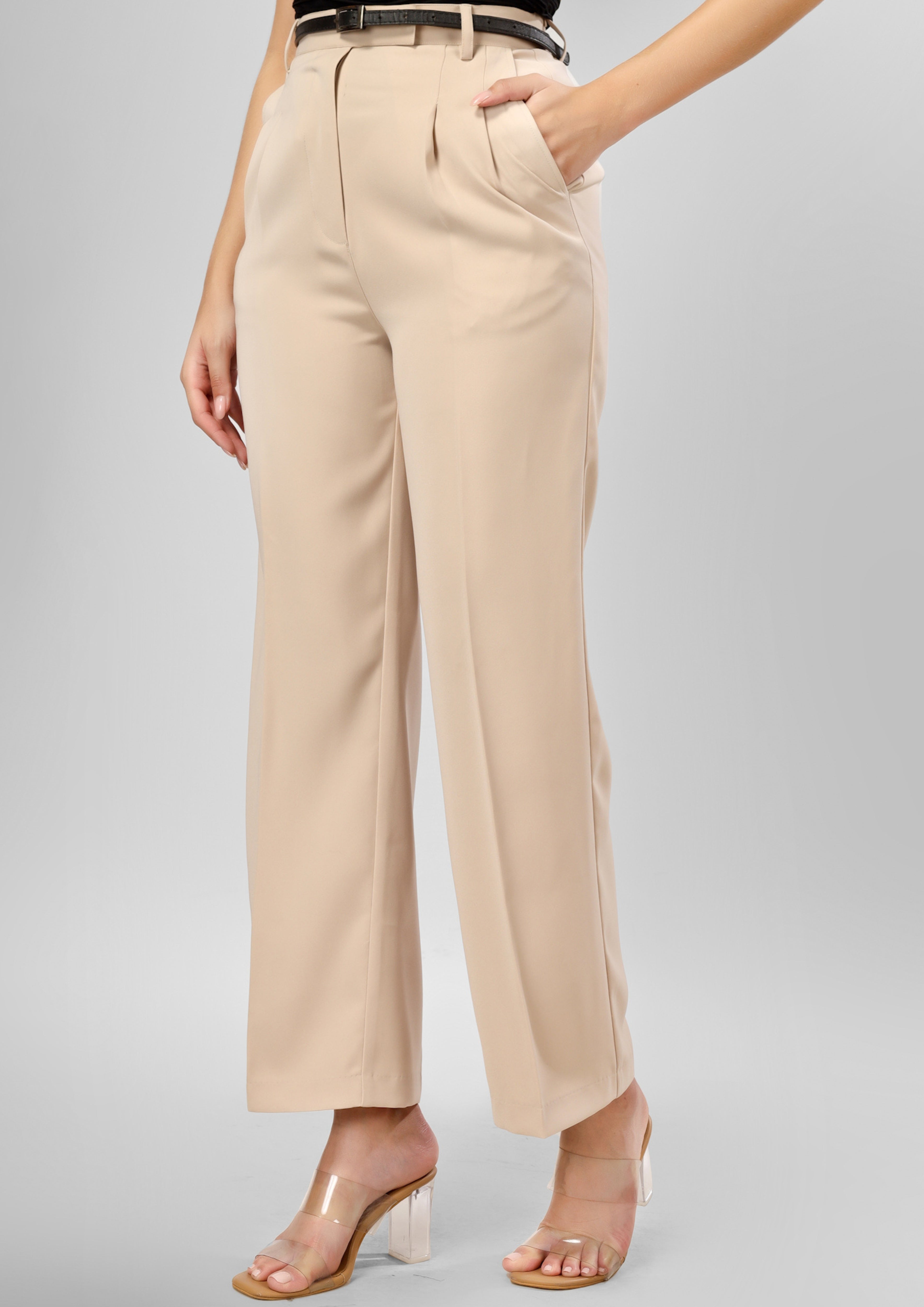 Premium Signature Wide Leg Trousers