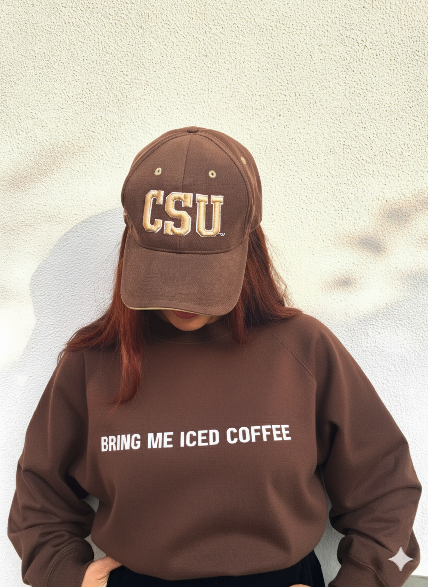 Bring Me Iced Coffee | Oversized Sweatshirt