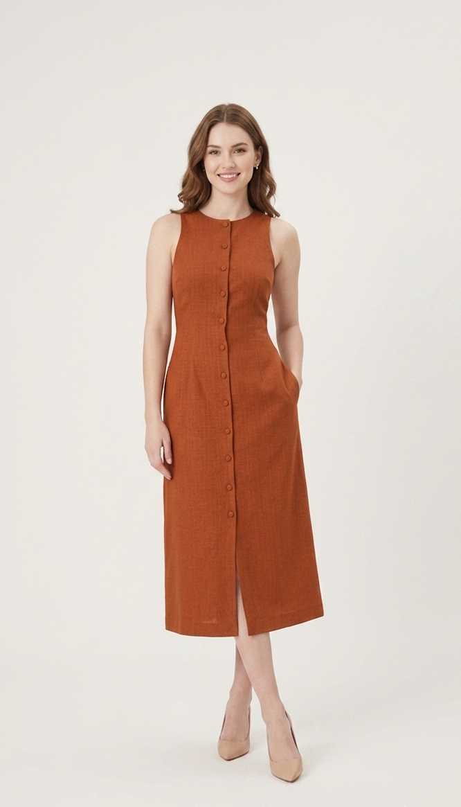 A-line Linen Dress
