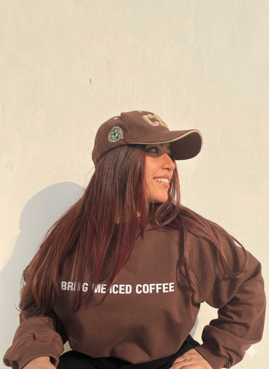 Bring Me Iced Coffee | Oversized Sweatshirt