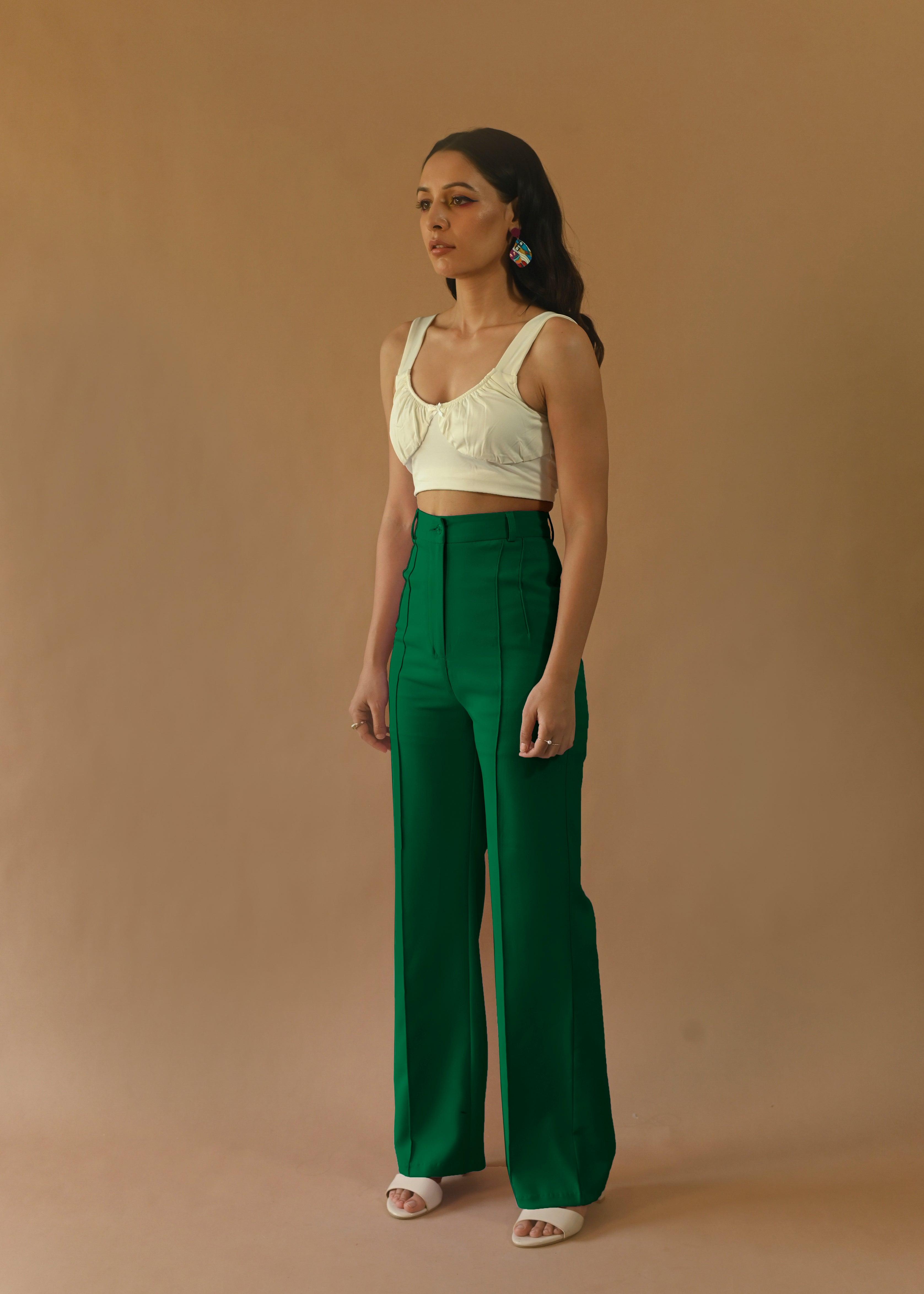 STRAIGHT FIT TROUSERS  Beigepink  ZARA India